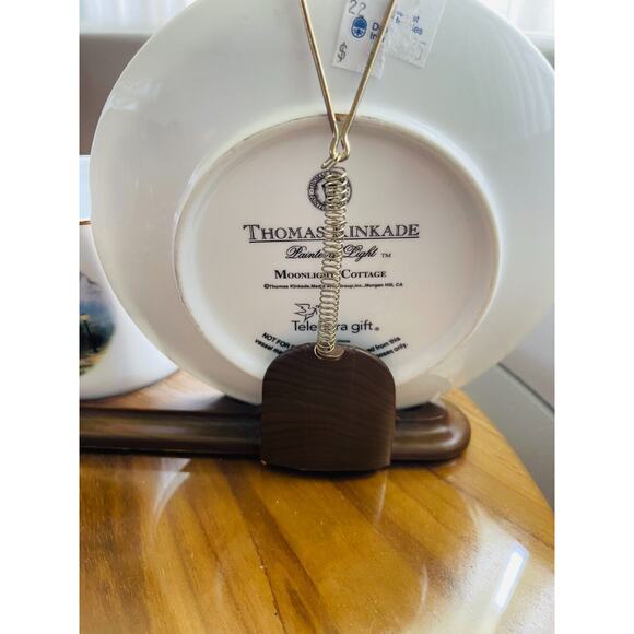 Thomas Kinkade Moonlight Cottage Decoarative Cup & Saucer Set Home Decor - Picture 6 of 10